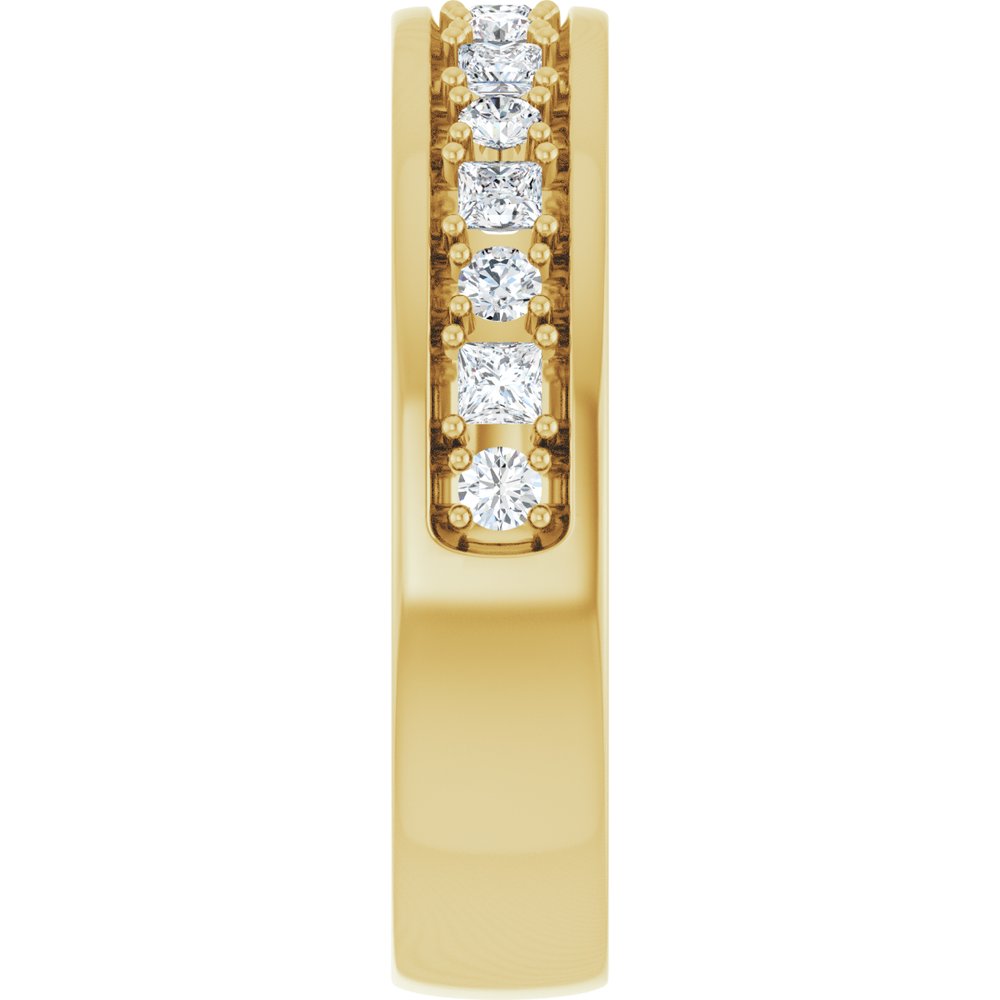 14K Yellow Gold 1/2 CTW Natural Diamond Band