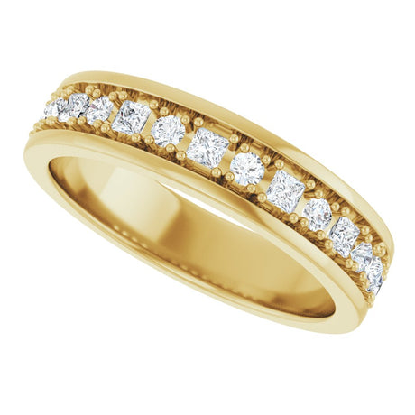 14K Yellow Gold 1/2 CTW Natural Diamond Band