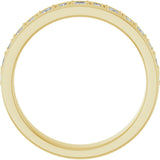 14K Yellow Gold 1/2 CTW Natural Diamond Band