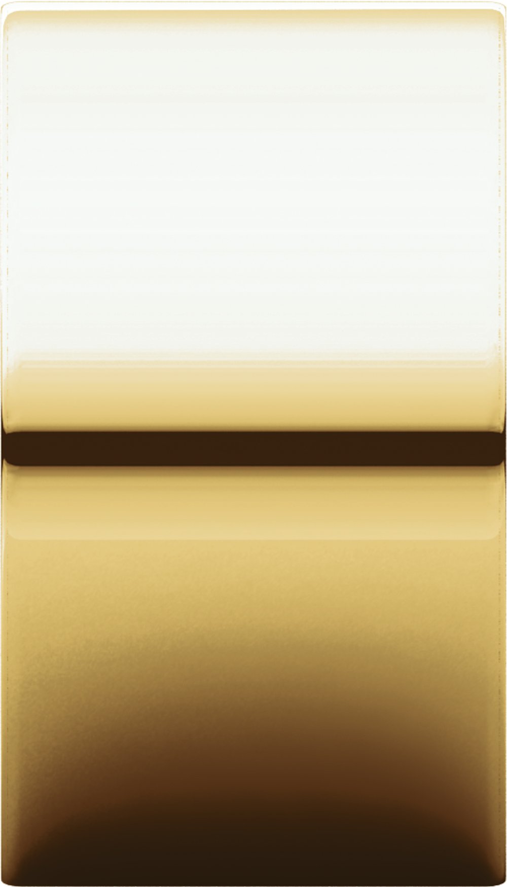 14K Yellow Gold 13 mm Comfort-Fit Flat Band Size 8.5