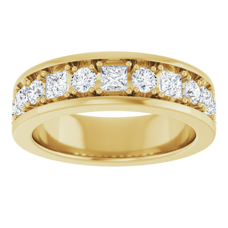 14K Yellow Gold 1 1/3 CTW Lab-Grown Diamond Band
