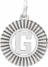 Sterling Silver Initial G Pendant