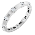 14K White 1/2 CTW Lab-Grown Diamond Eternity Band Size 7