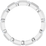 14K White 1/2 CTW Lab-Grown Diamond Eternity Band Size 7