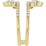 14K Yellow Gold 1 CTW Lab-Grown Diamond Ring Guard