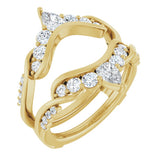 14K Yellow Gold 1 1/8 CTW Lab-Grown Diamond Ring Guard