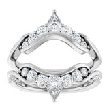 14K White Gold 1 1/8 CTW Lab-Grown Diamond Ring Guard