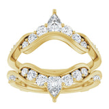 14K Yellow Gold 1 1/8 CTW Lab-Grown Diamond Ring Guard