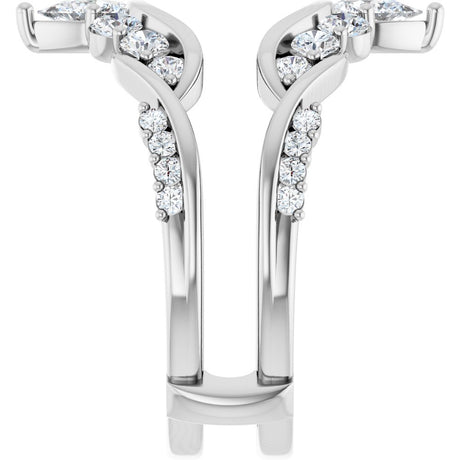 14K White Gold 1 1/8 CTW Lab-Grown Diamond Ring Guard