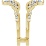 14K Yellow Gold 1 1/8 CTW Lab-Grown Diamond Ring Guard