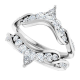 14K White Gold 1 1/8 CTW Lab-Grown Diamond Ring Guard