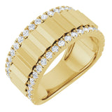 14K Yellow Gold 9/10 CTW Lab-Grown Diamond Band