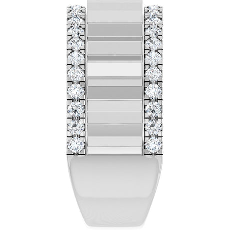 14K White Gold 9/10 CTW Lab-Grown Diamond Band