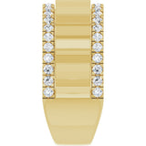 14K Yellow Gold 9/10 CTW Lab-Grown Diamond Band