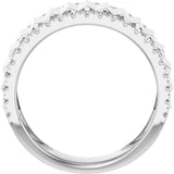 14K White Gold 9/10 CTW Lab-Grown Diamond Band