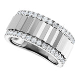 14K White Gold 9/10 CTW Lab-Grown Diamond Band