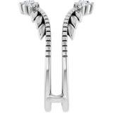 14K White Gold 1/3 CTW Natural Diamond Ring Guard