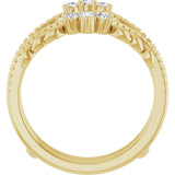 14K Yellow Gold 1/3 CTW Lab-Grown Diamond Ring Guard