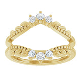 14K Yellow Gold 1/3 CTW Lab-Grown Diamond Ring Guard