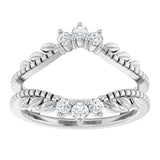 14K White Gold 1/3 CTW Lab-Grown Diamond Ring Guard