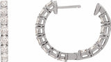 14K White Gold 2 5/8 CTW Lab-Grown Diamond Inside-Outside 20.6 mm Hoop Earrings