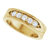 14K Yellow Gold 1/2 CTW Lab-Grown Diamond Band