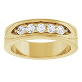 14K Yellow Gold 1/2 CTW Lab-Grown Diamond Band