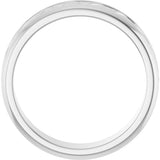 Sterling Silver 5.4 mm Woven-Design Flat Band Size 10