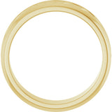 14K Yellow Gold 5.4 mm Woven-Design Flat Band Size 10