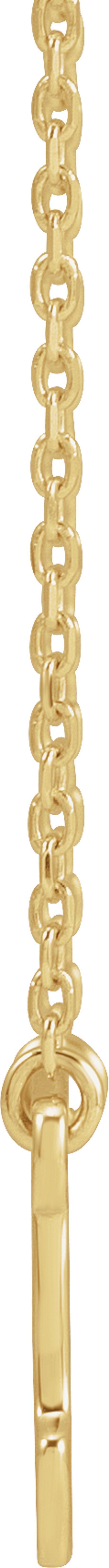 14K Yellow Mama Bear 18" Necklace