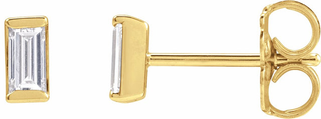 14K Yellow Gold 1/4 CTW Natural Diamond Stud Earrings