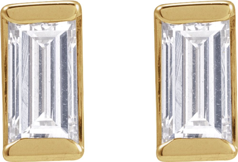 14K Yellow Gold 1/4 CTW Natural Diamond Stud Earrings