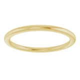 14K Yellow 1.5 mm Comfort-Fit Standard Weight European-Style Band Size 5