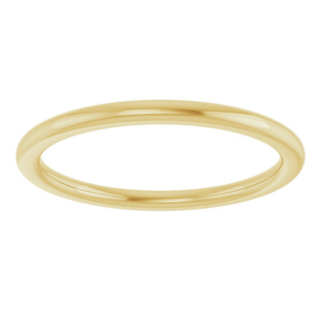 14K Yellow 1.5 mm Comfort-Fit Standard Weight European-Style Band Size 5