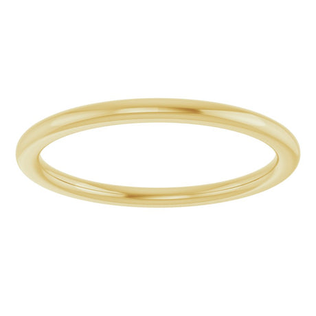 14K Yellow 1.5 mm Comfort-Fit Standard Weight European-Style Band