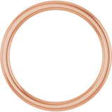 14K Rose 1.5 mm Comfort-Fit Standard Weight European-Style Band