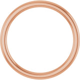 14K Rose Gold 1.5 mm Comfort-Fit European-Style Band Size 7
