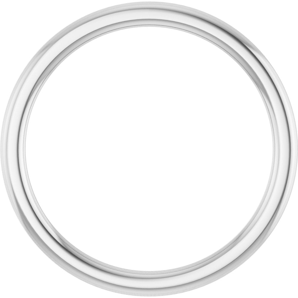 Sterling Silver 1.5 mm Comfort-Fit European-Style Band Size 10.5