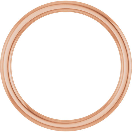 14K Rose Gold 1.5 mm Comfort-Fit European-Style Band Size 7