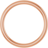 10K Rose 1.5 mm Comfort-Fit European-Style Band Size 8