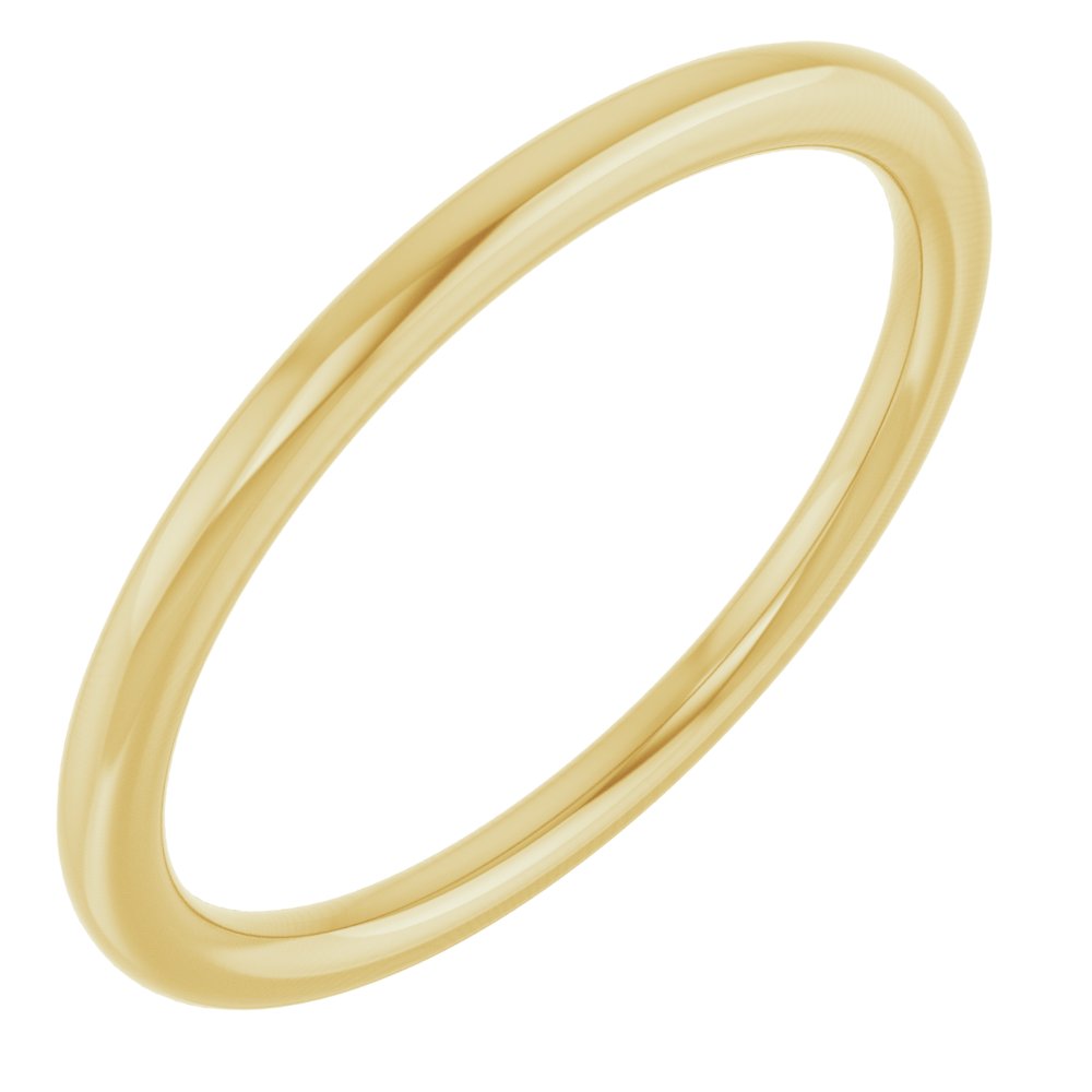 14K Yellow 1.5 mm Comfort-Fit Standard Weight European-Style Band Size 5