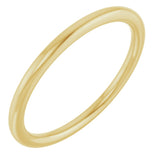10K Yellow 1.5 mm Comfort-Fit European-Style Band Size 4