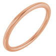 14K Rose Gold 1.5 mm Comfort-Fit European-Style Band Size 7