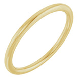 14K Yellow Gold 1.5 mm Comfort-Fit European-Style Band Size 4.5