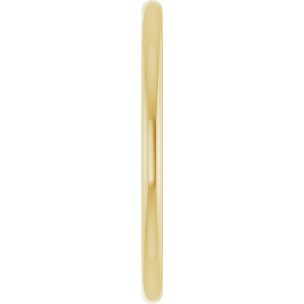 14K Yellow Gold 1.5 mm Comfort-Fit European-Style Band Size 4.5