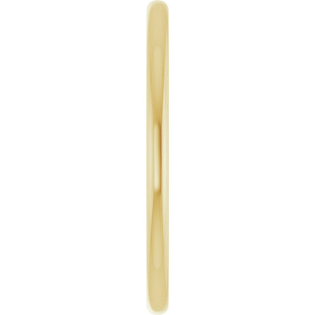 14K Yellow Gold 1.5 mm Comfort-Fit European-Style Band Size 4.5