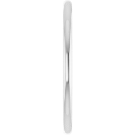 14K White Gold 1.5 mm Comfort-Fit European-Style Band Size 6