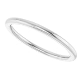 Sterling Silver 1.5 mm Comfort-Fit European-Style Band Size 10