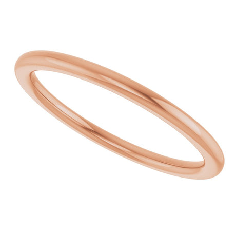 14K Rose 1.5 mm Comfort-Fit Standard Weight European-Style Band