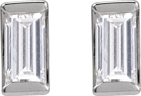 14K White Gold 1/4 CTW Natural Diamond Stud Earrings